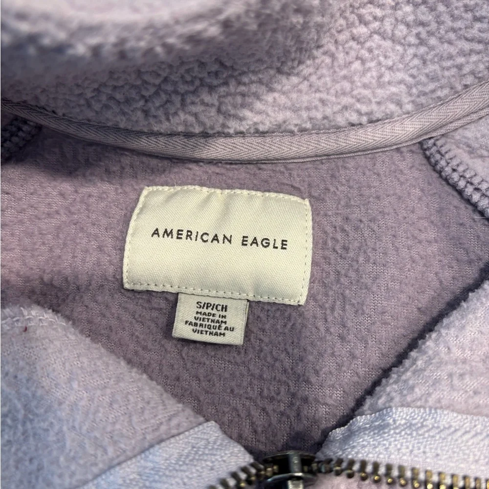 American Eagle Outfitters Light Purple Fleece Pullover, Size S - Picture 4 of 9
